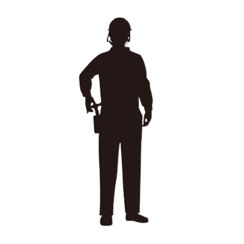 施工現場で働く作業員のイメージ